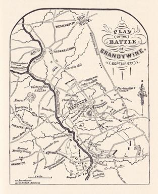 Plan Of The Battle Of Brandywine